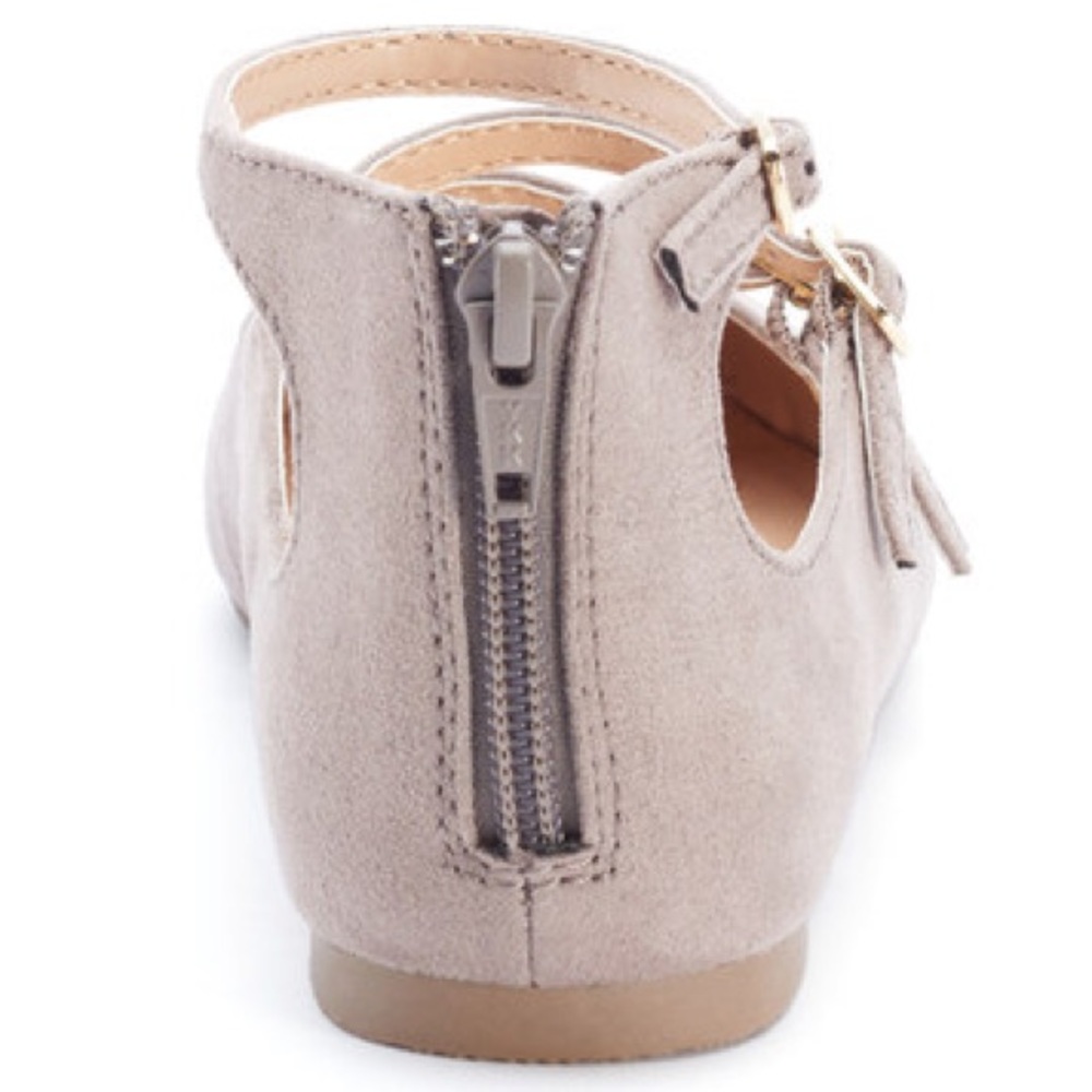 LC Lauren Conrad Black Strappy Ballet Flats 6.5 - Picture 6 of 7